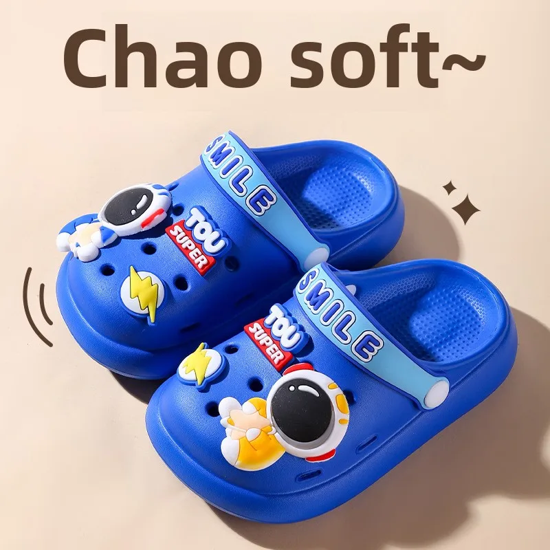 

2025 Children'S Hole Sandals Boys Summer Home Slipper Cartoon Slipper Children'S Gifts Beach Shoes Size 20-35