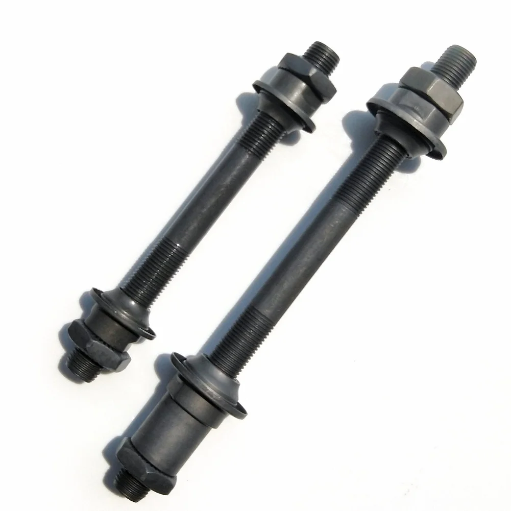 Steel Hollow Axle Set for For mountain Bike Front 108mm Rear 150mm with Precision Ball Bearings and Gray Finish
