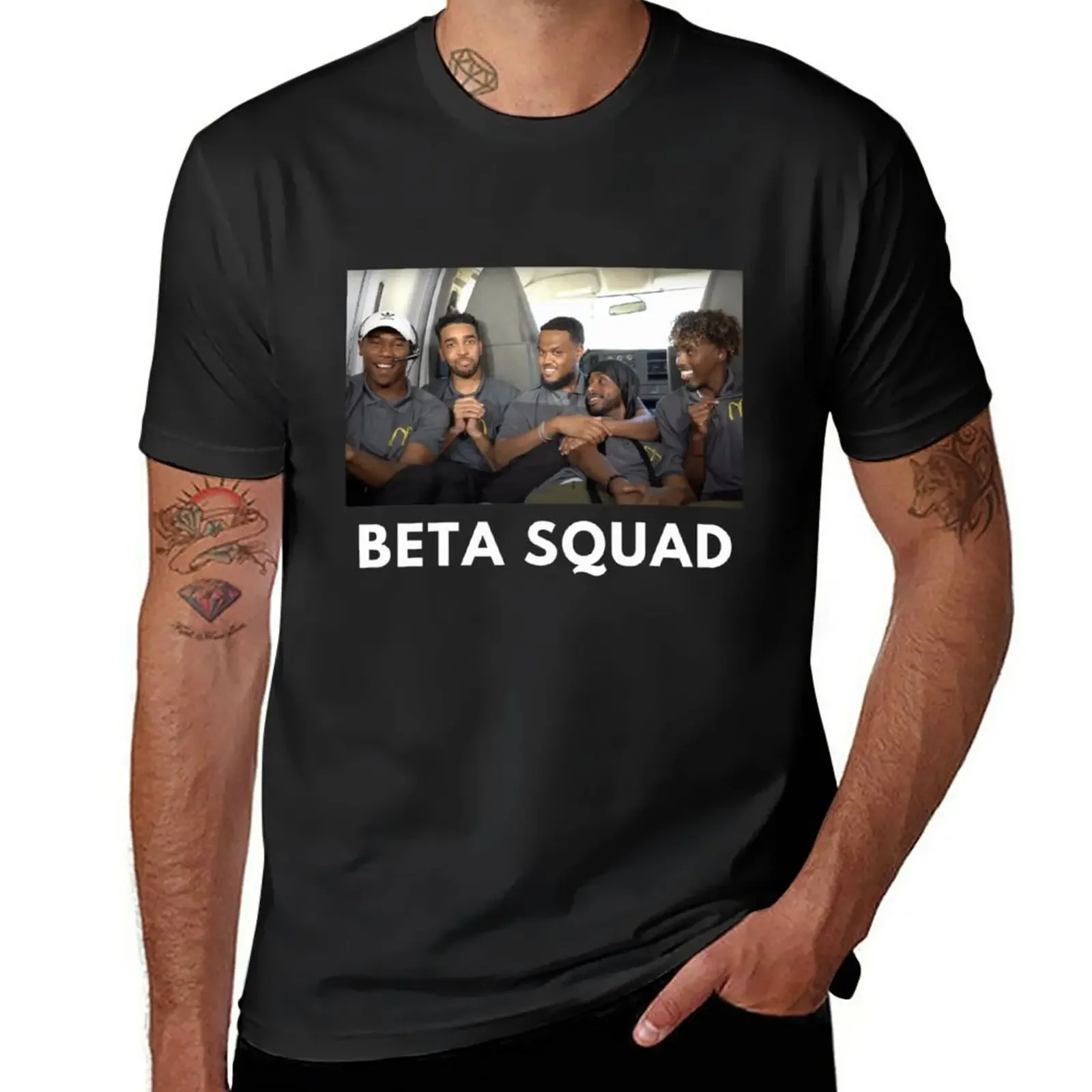 New Beta Squad T-Shirt oversized t shirt boys white t shirts T-shirt men