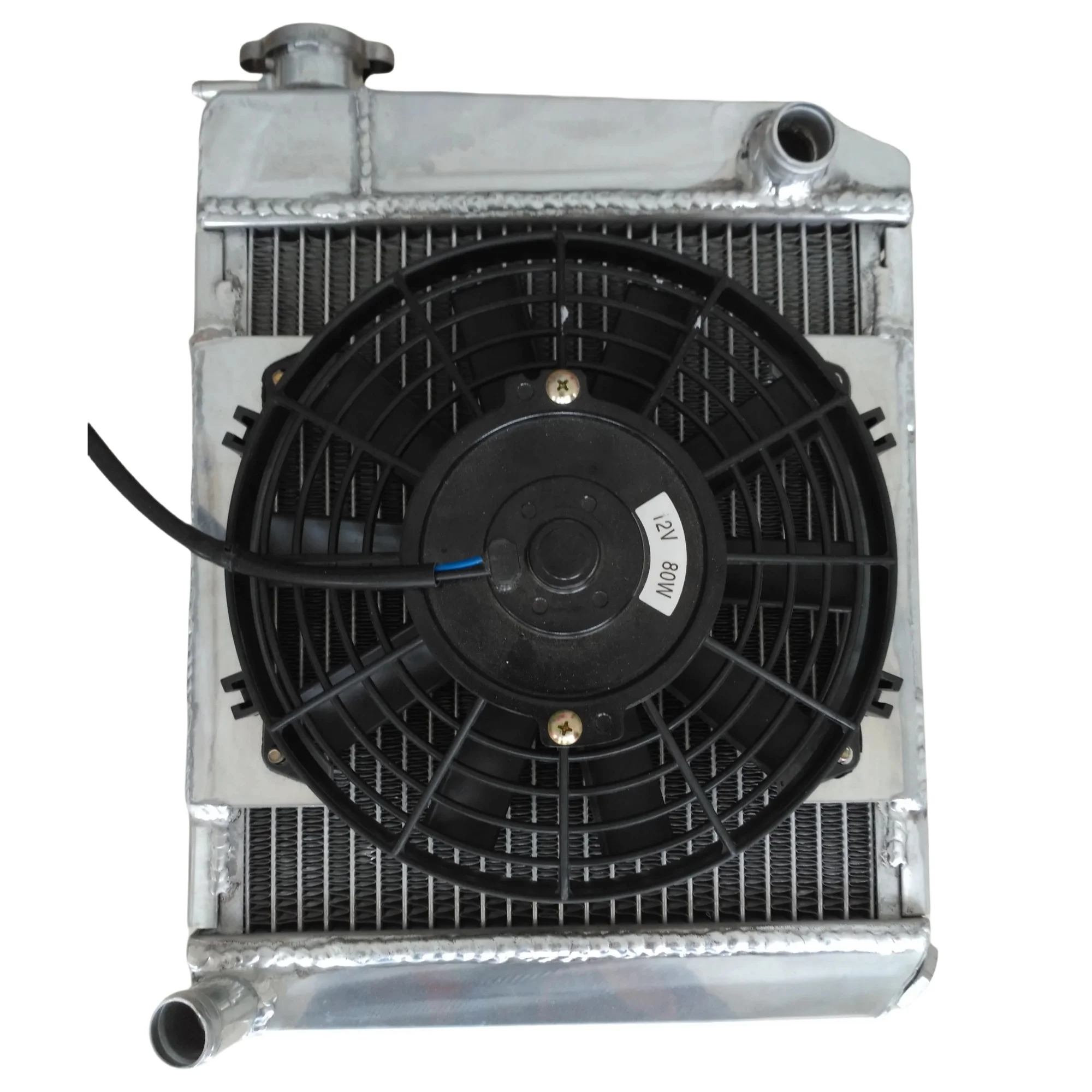 Aluminum Radiator+Shroud+ Fan for 1967-1991 Austin Rover Morris MINI Cooper 850/1000/1275 MT 1968 1969 1970 1971