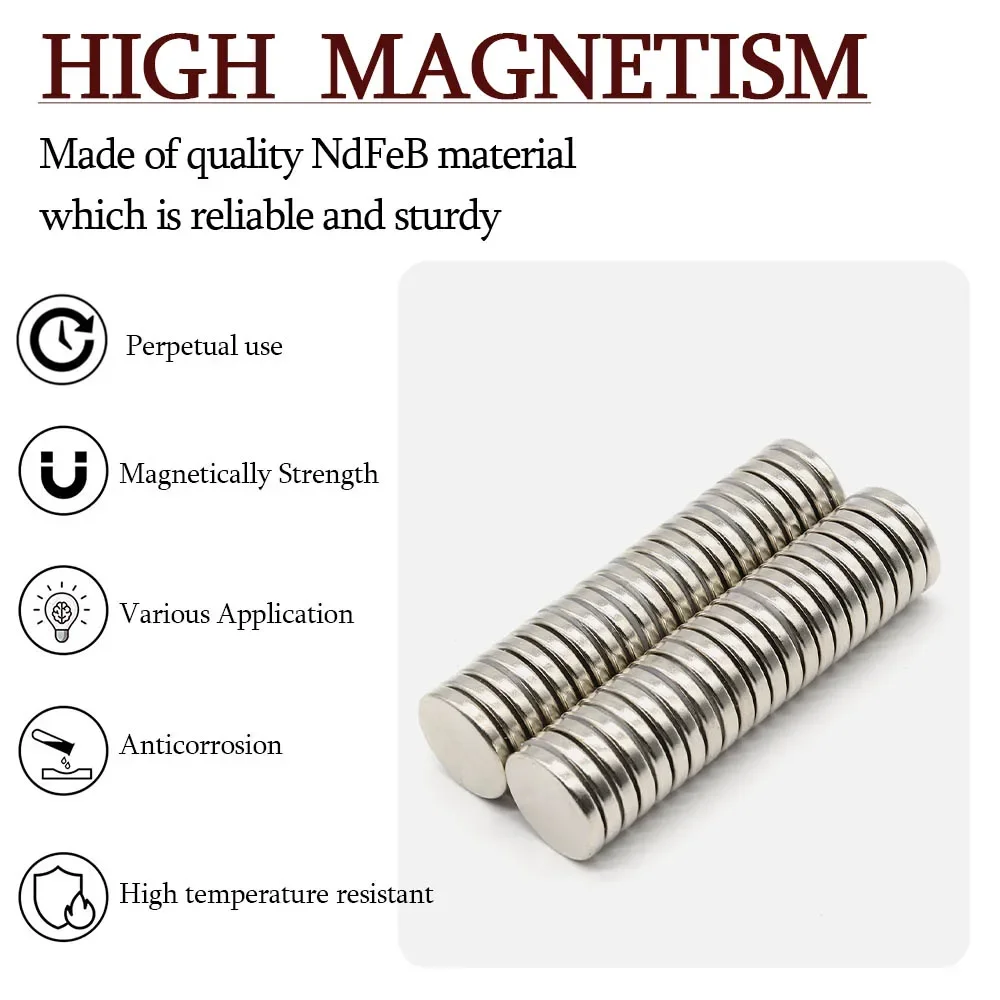 25mmx4mm Super Strong Round Neodymium Magnet Powerful Magnets N35 small Permanent Magnetic NdfeB Refrigerator Magnet 25x4