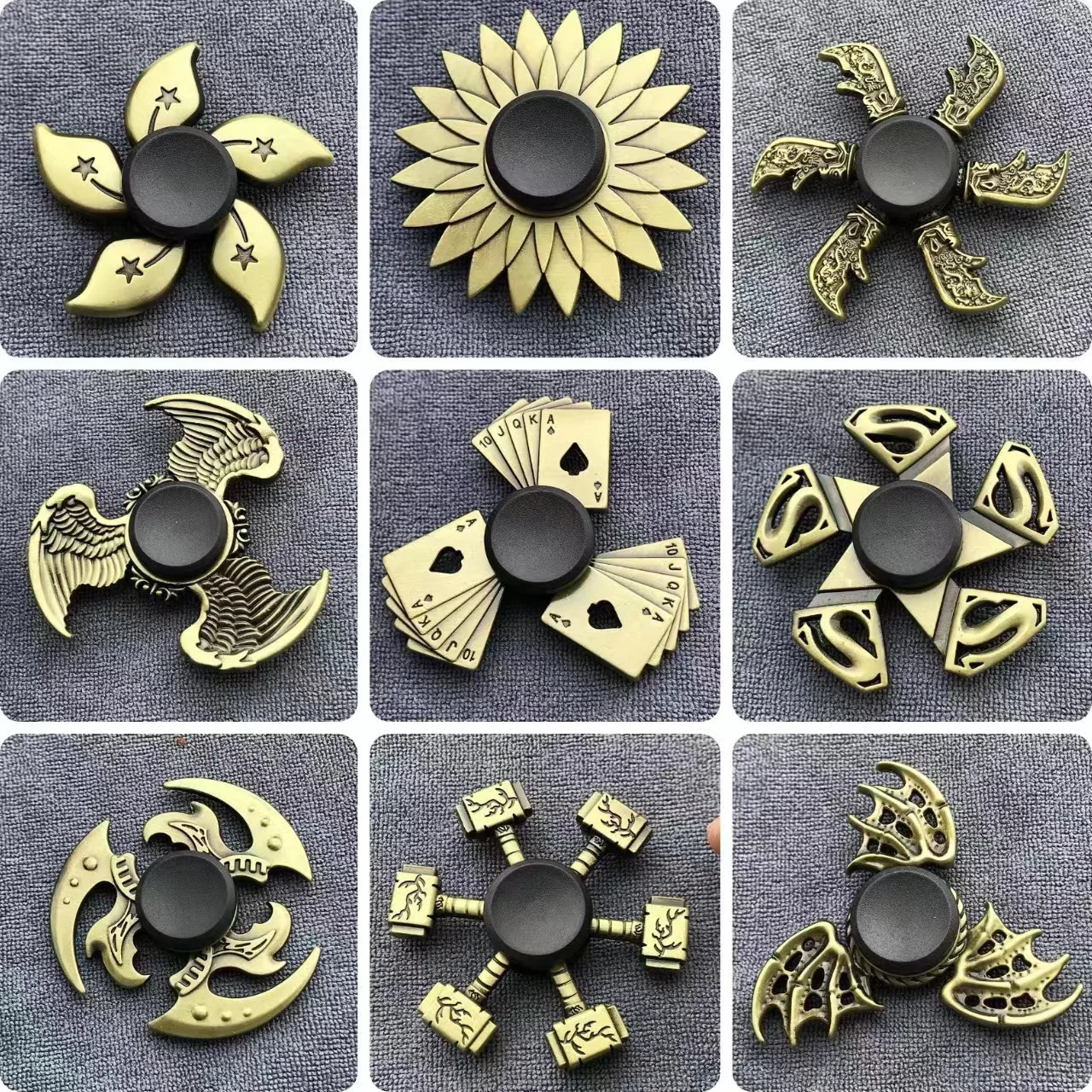 

Brass Color Alloy Metal Fidget Metal Spinner High Speed Hand Spinners Fidget Toys for Adults Kids Stress Anxiety Relief Toy