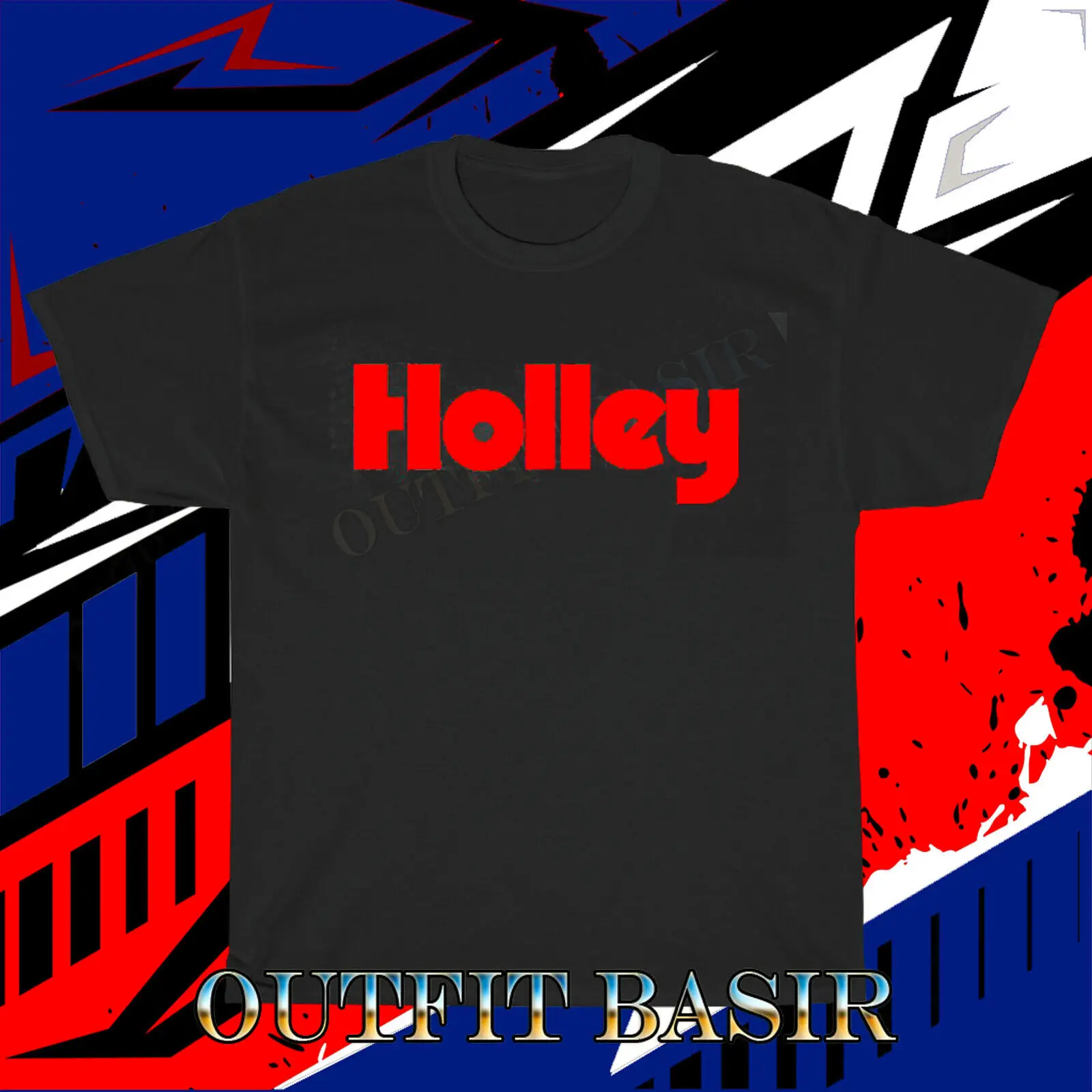 New Holley Carburetor Performance Logo black T- Shirt Funny Size S - 5XL