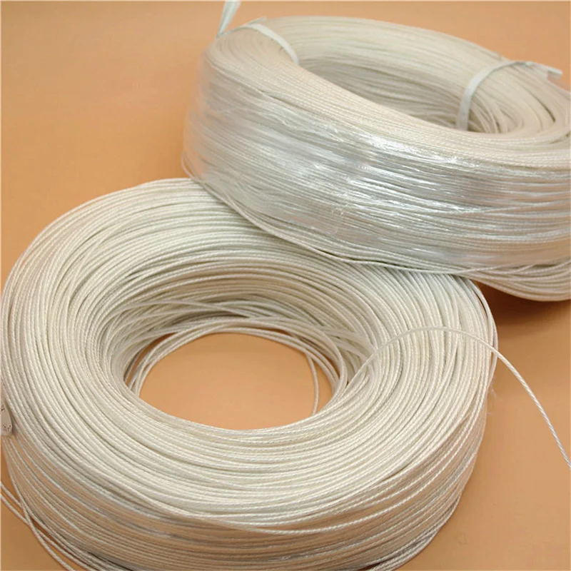 النحاس الفضة مطلي سلك DIY بها بنفسك الصوت كابل سماعة كابل 2 الأساسية/4 الأساسية 10 متر