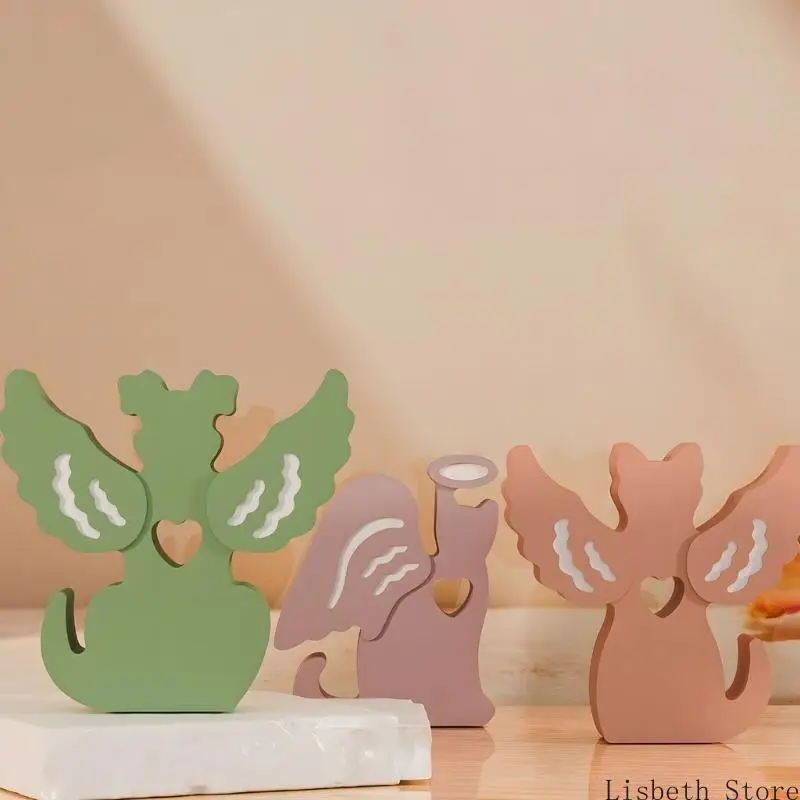 

124A термостойкая форма для свечей «ангел», «кошка», «собака», антипригарная форма для художественного украшения дома и гибкая