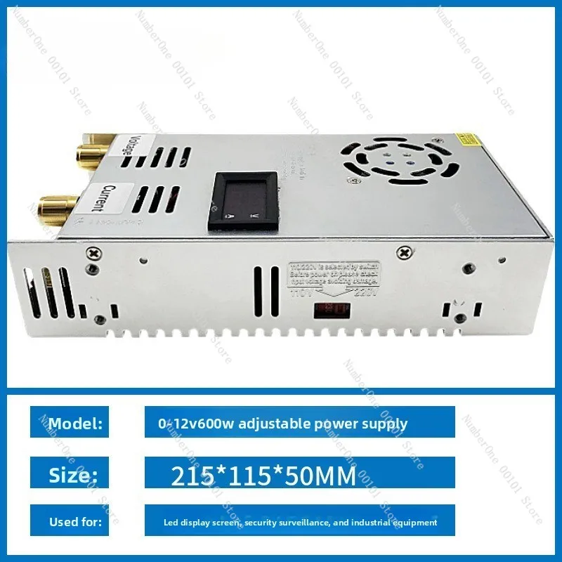 0-12v2a-50a adjustable high power switching power supply aluminum shell 0-24v600w thyristor dimming power supply 24v