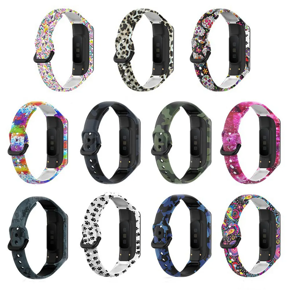 Soft Silicone Colorful Sport Bracelet For Samsung Galaxy Fit 2 SM-R220 Watch Band Wrist Strap For Galaxy Fit2