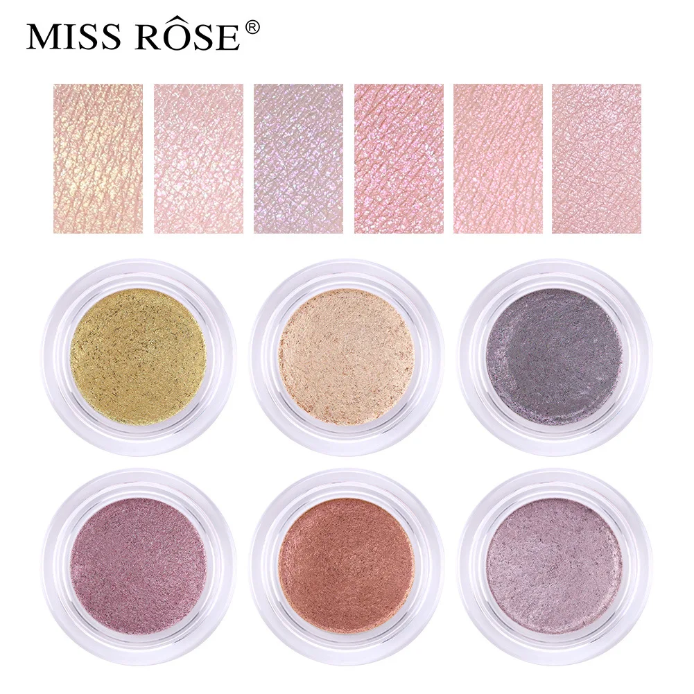 MISS ROSE Single Color Glitter Eyeshadow Mermaid Shimmer Powder Mult‑use Highlighter for Eyes and Face Sparkly Makeup Cosmetics
