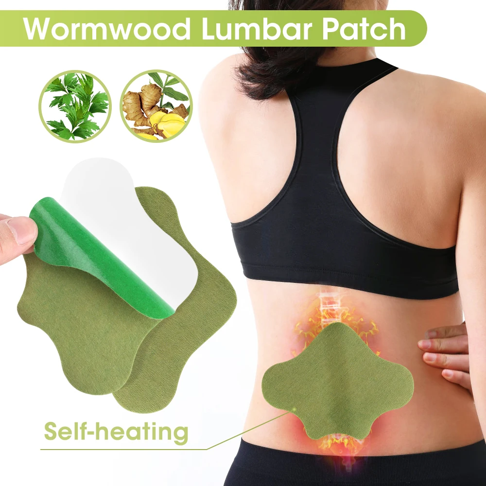 12pcs/bag Self-Heating Knee Pain Patch Wormwood Herbal Extract Joint Arthritis Sticker Relief Swelling Bruise Medical Plaster