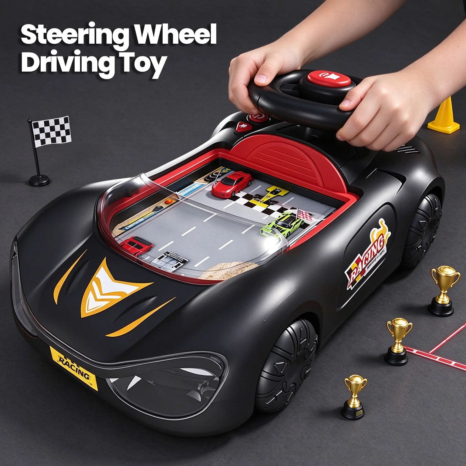 Music - Steering Wheel Driving Toy for Kids