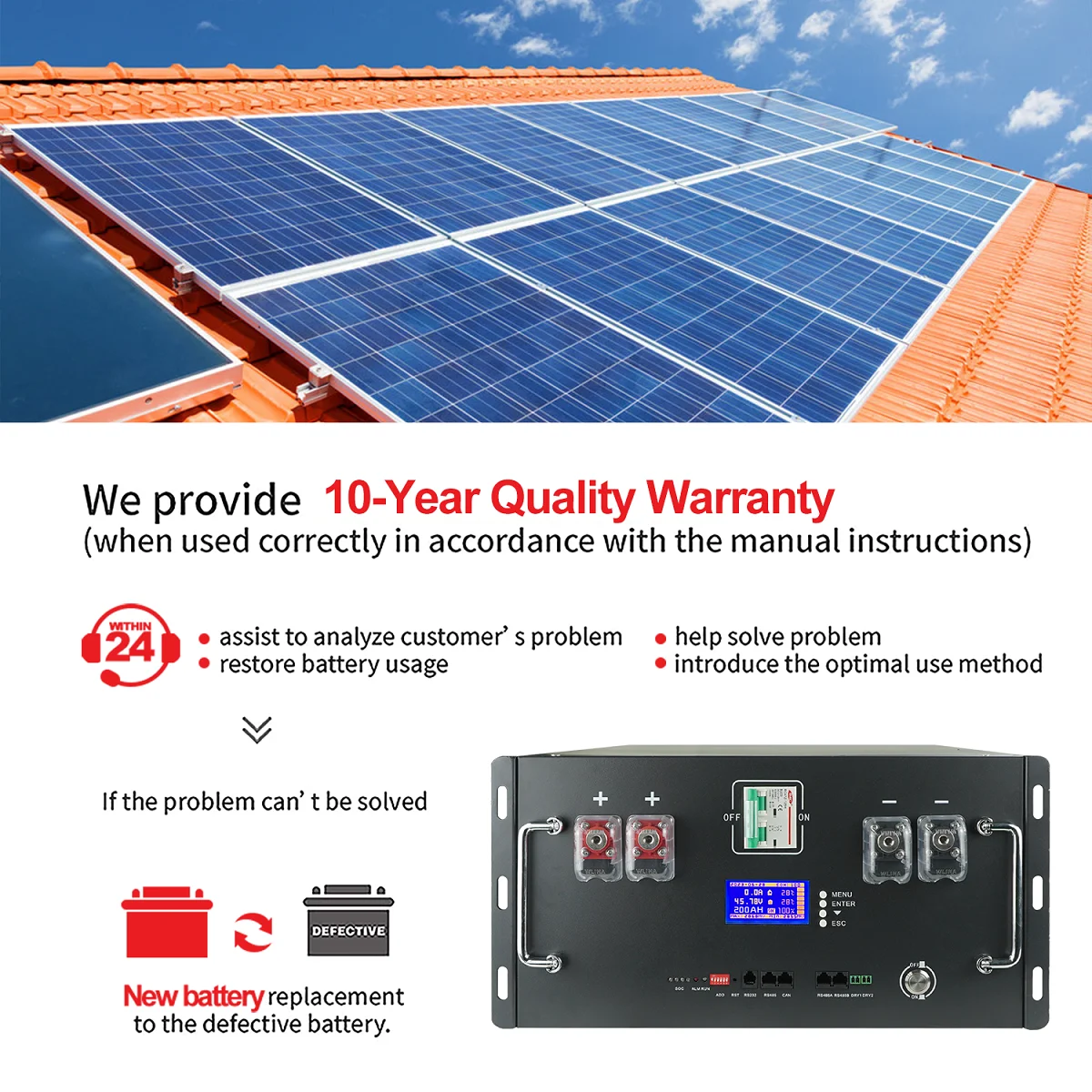 48v 100ah 50ah 120ah 200ah 300ah lifepo4 Batterie 16s eingebaute bms 51,2 V Lithium-Eisenphosphat-Batterien für RV Solar ohne Bottich und Steuern