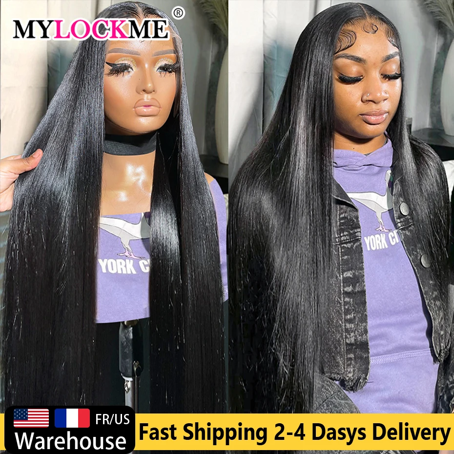 Straight Lace Frontal Wig 13x4 13x6 360 Lace Front Human Hair Wigs For Black Women Brazilian 4x4 Lace Closure Human Hair Wigs