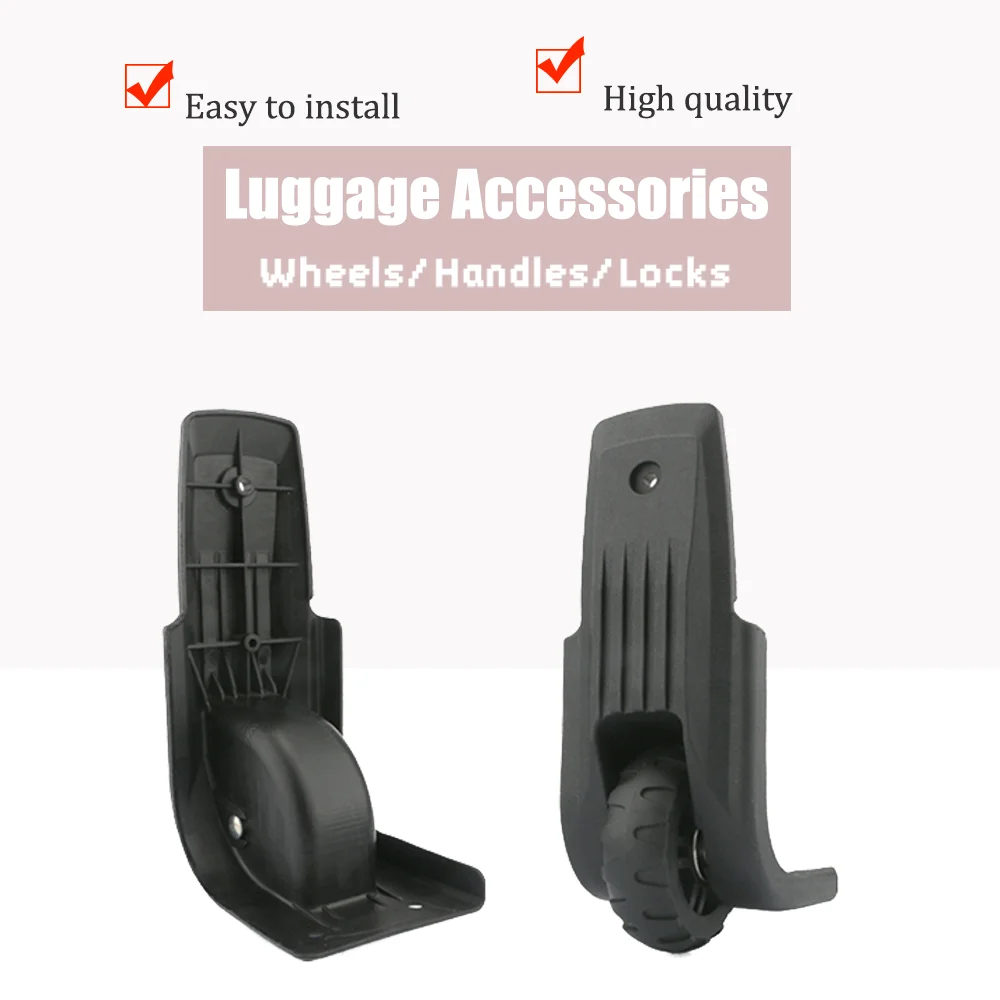 Precision Polished Luggage Fixed Wheel Delicate Surface Comfortable Feel Repair Replacement Accessory
