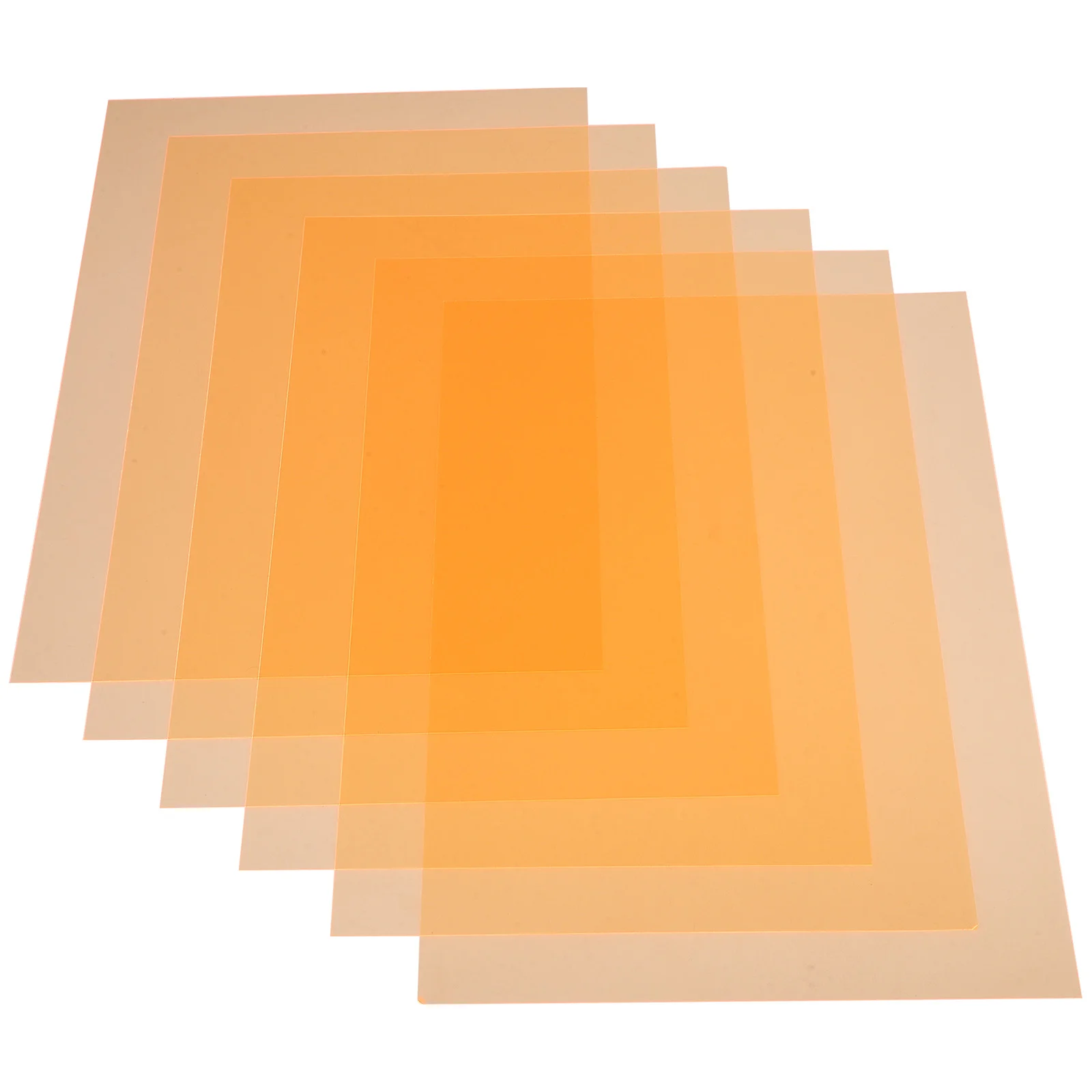 

6 Pcs Filter Plate Color Filters for Lights Gels Photography Transparent Stickers Colored Diffuser Film Nail
