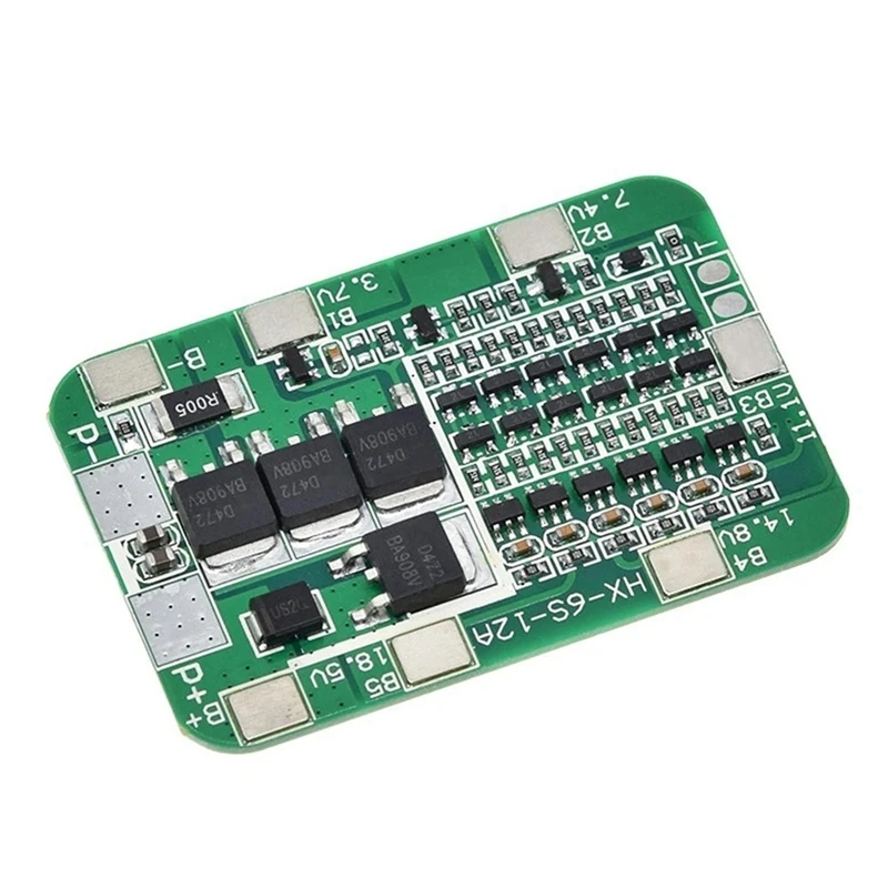 Placa de proteção de bateria de lítio li-ion, 2 peças 6s 22.2v 12a para módulo de célula de bateria de lítio li-ion 18650, kit diy