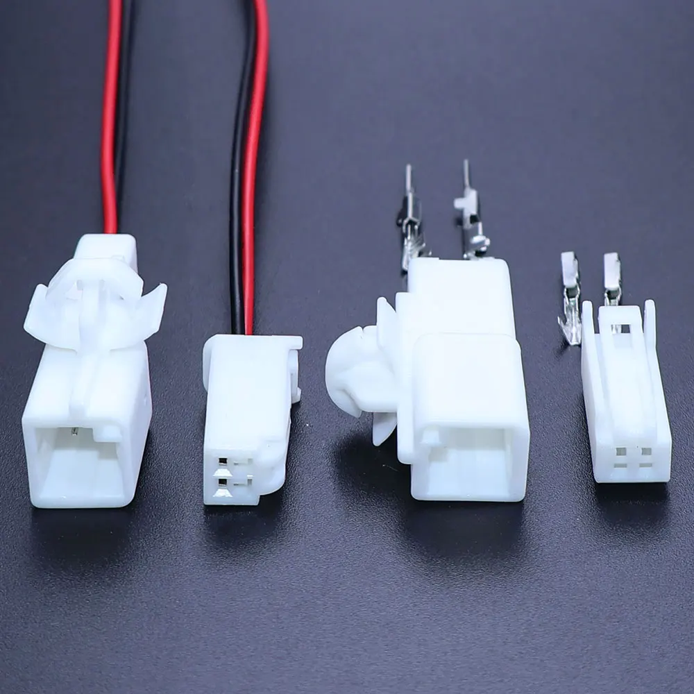 YanXi 7282-5845 7283-5845 Unsealed 2Pin Automatic Reader Coil Socket Female Male Connector Foot Socket Light Suitable For Toyota