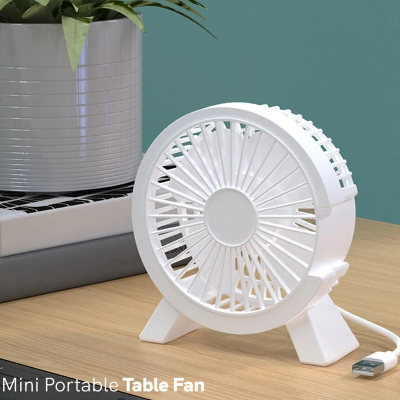 2023 New Retro USB Desktop Fan Without Battery Personals Small Table Air Circulators