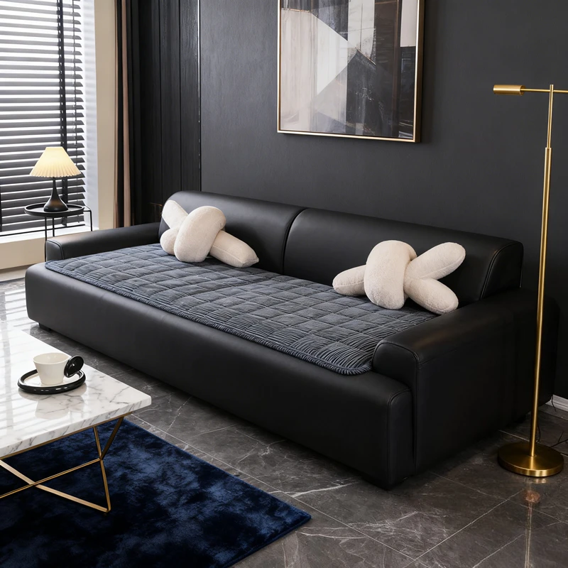 

Thicken Plush Sofa Cover Non-Slip Winter Warm Couch Cover Plush Plaid for Living Room Slipcover Furniture Protector fundas sofa
