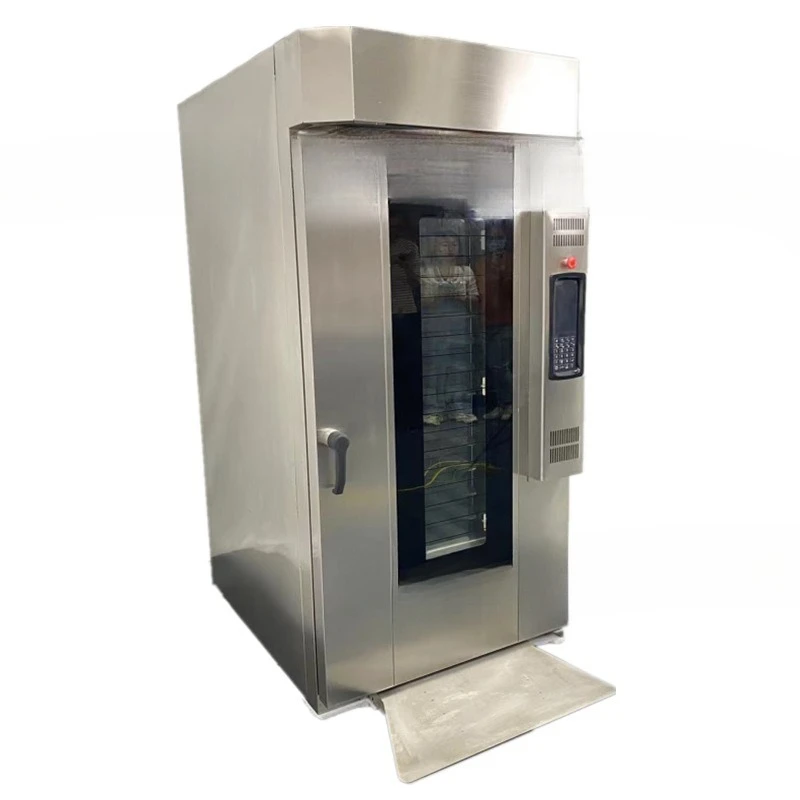4/5/8/10/12/15 hot air rotary oven with steam spray baking oven