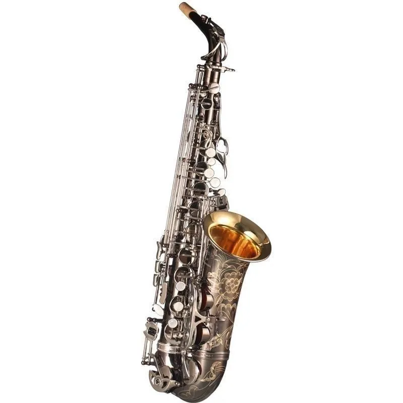 

2026 hot new W010 Eb alto saxophone, alto sax black nickel with case and mouthpiece