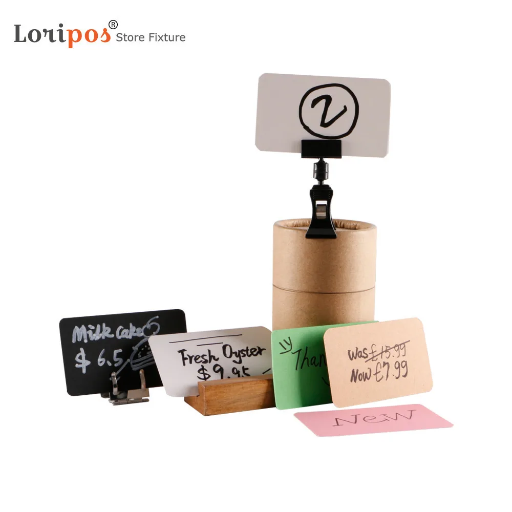 100pcs/box Colored Retailing Store Price Tag New Blank Kraft Paper Handwritten Paper Card Food Shop Pricing Ticket