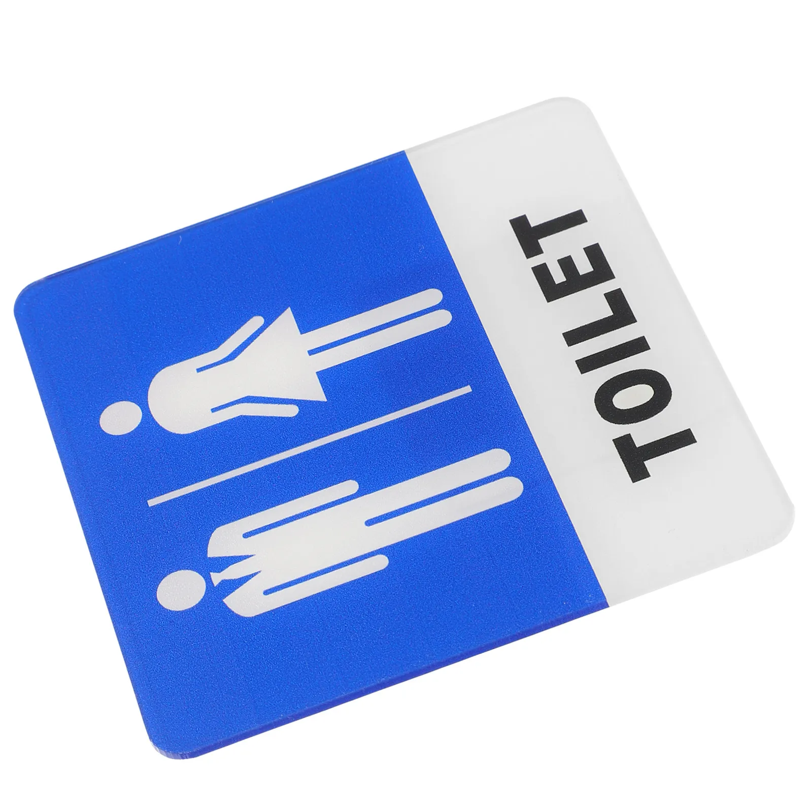 Unisex Restroom Sign Acrylic Thick Rust Resistant Male Female Bathroom Toilet Door Sign Clear Symbol Easy Read for Business Home