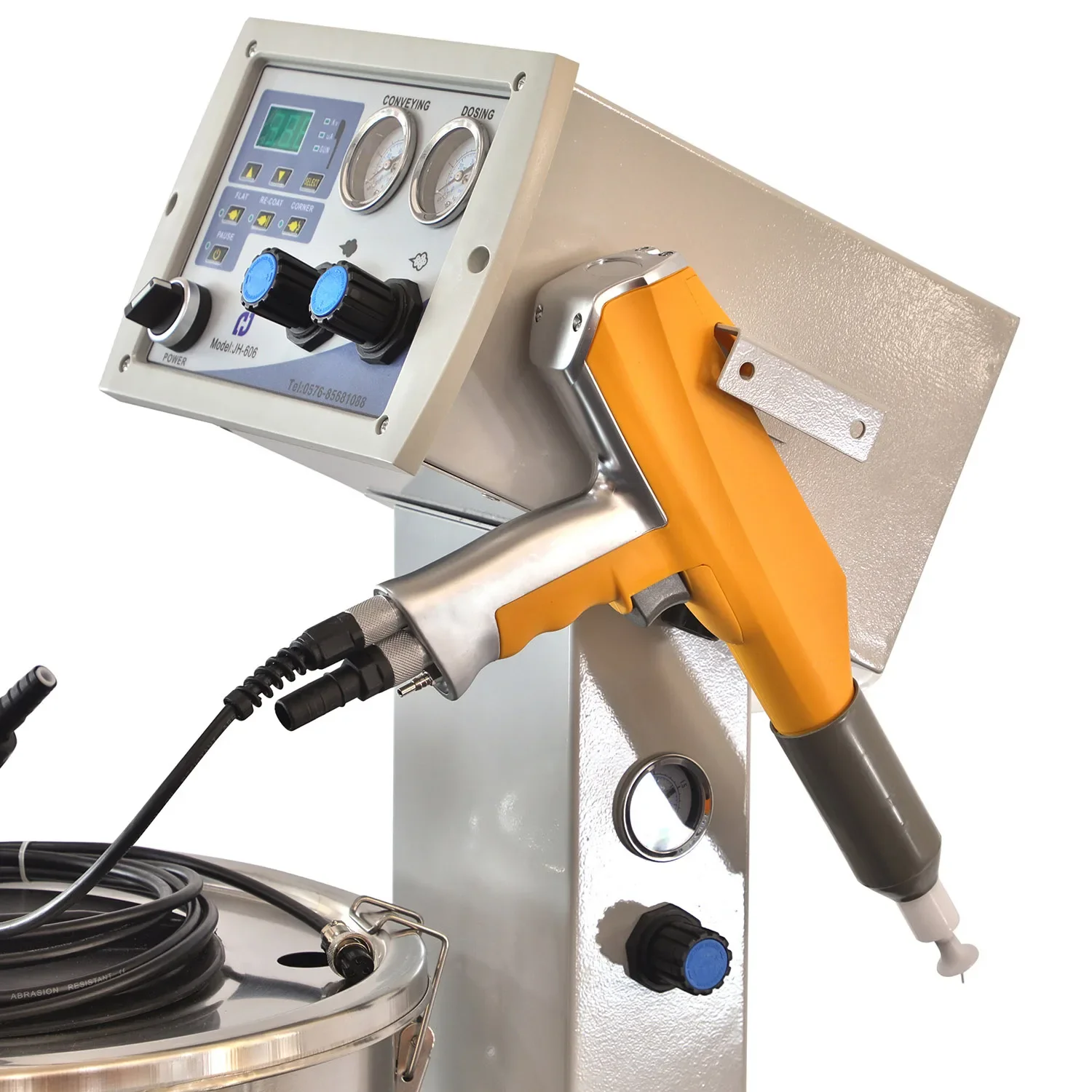 Ailin New Arrival Digital Display Portable Manual Spray Gun Electrostatic Powder Coating Machine for Steel Rim Spray Paint High