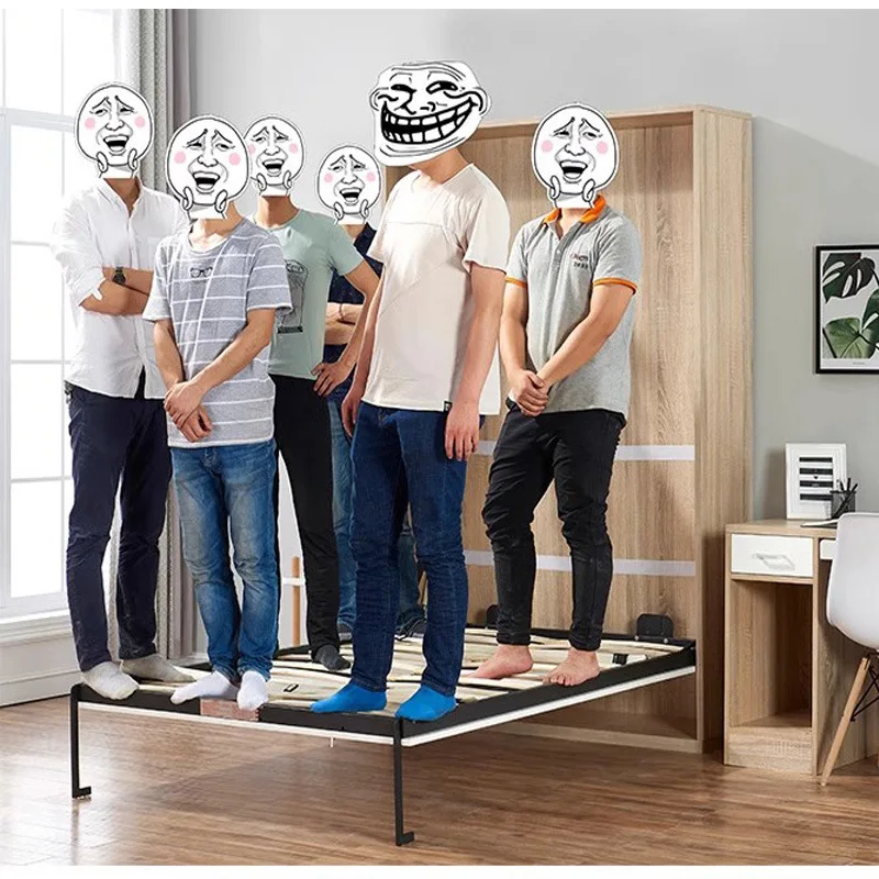 Armadietto letto pieghevole a parete nascosta invisibile ribaltamento integrato salvaspazio termoretraibile automatico accessori hardware per letto