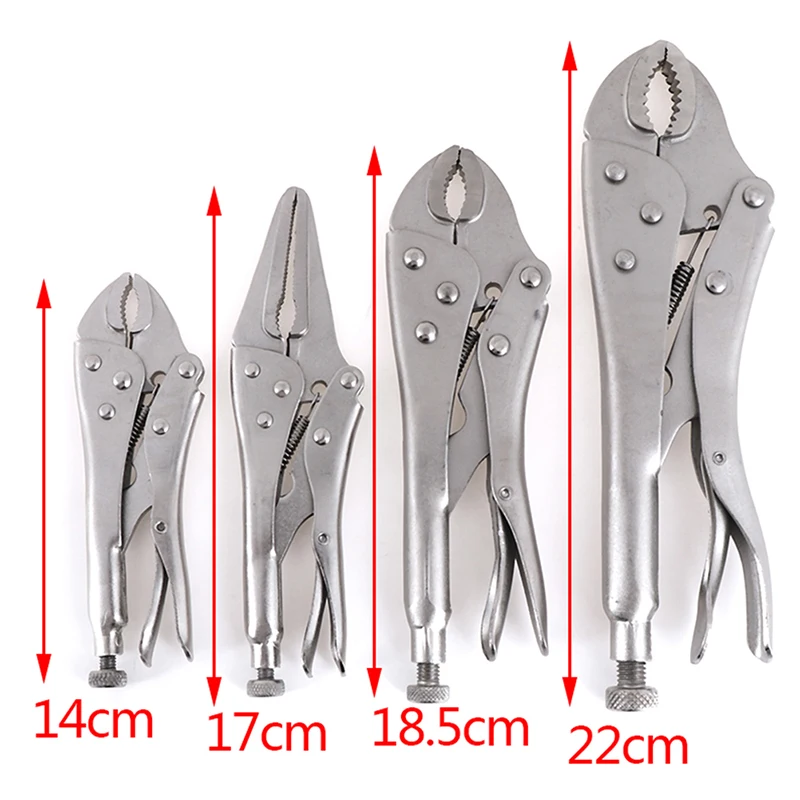 1PC 5 Inch 14cm Curved Jaw Locking Pliers Mini Locking Pliers For DIY Hand Repair Tools Quick Fixing Clamping Pliers