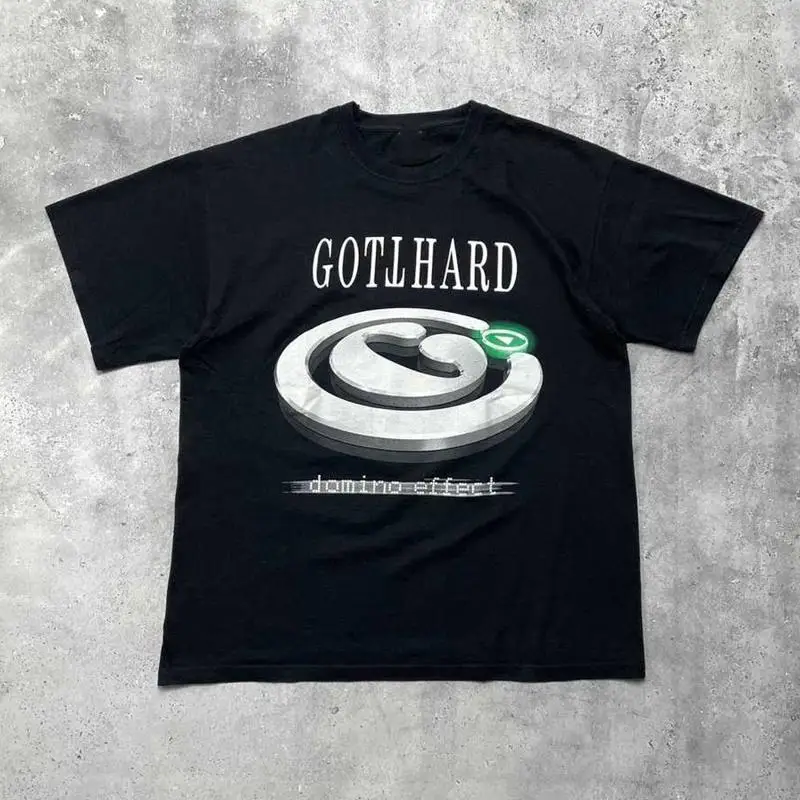 

Винтажная футболка Gotthard Domino Effect Tour, черная S 345XL OM693