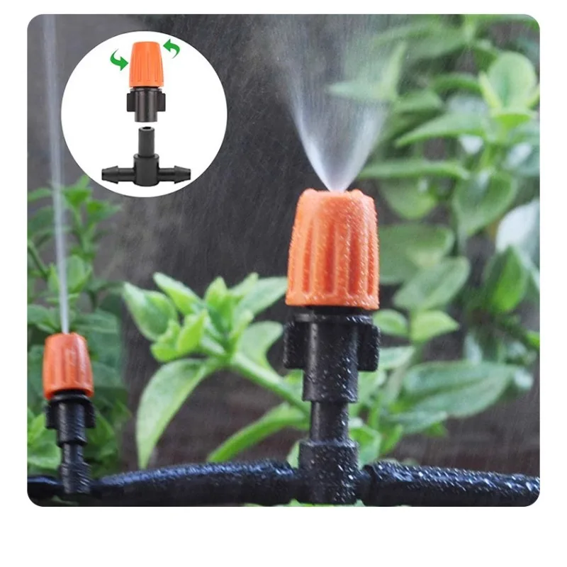 

Tube Double Distribution Orange Mist Micro Spray Eight Hole Dripper Irrigation Set