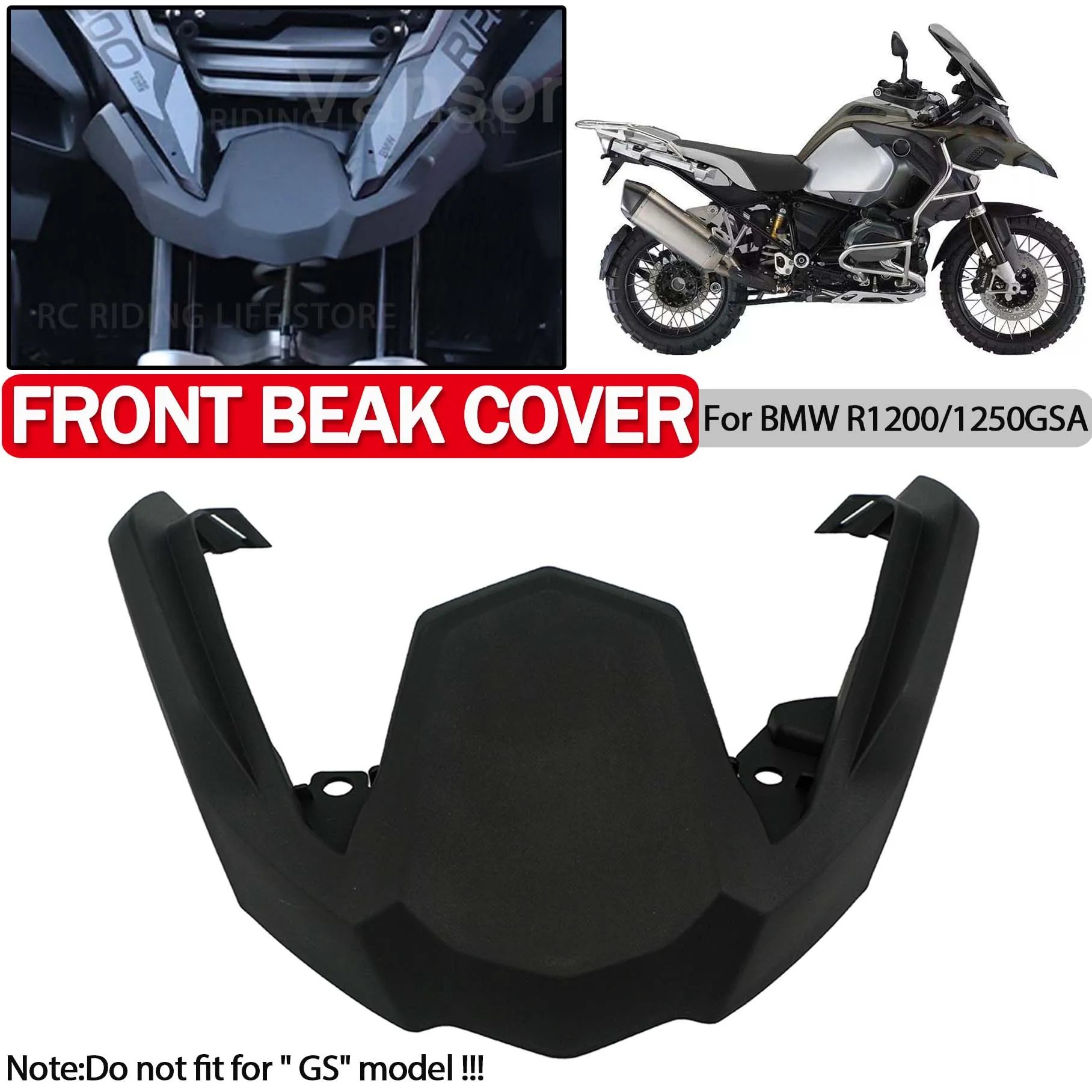 

Motorcycle Front Nose Extension Cowl For BMW R1200GS ADV R1250GS Adventure R1200 R1250 GSA Fairing Beak Extender Protector Cover