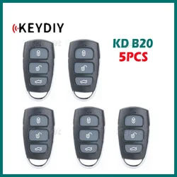 5 szt. Kluczyk KD B20 uniwersalny klucz zdalny z serii B 3/4 przycisków kluczyk do samochodu w stylu Hyundai dla KD900 KD Mini KD-X2 klucz programujący