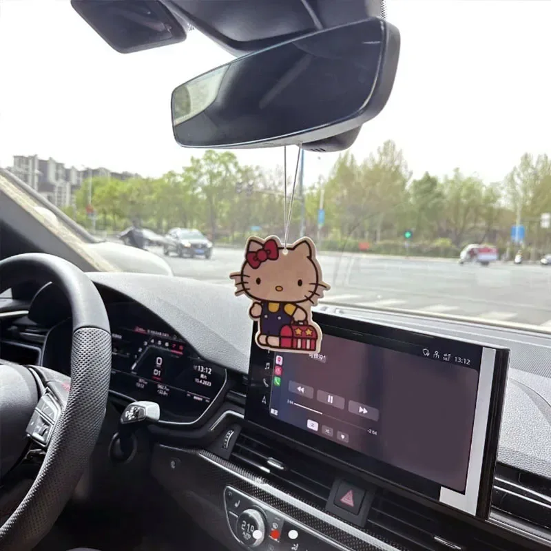 سانريو مرحبا كيتي سيارة العطر ميلودي كورومي طويلة الأمد الروائح العطر سيارة الداخلية إزالة الرائحة سيارة الديكور هدية