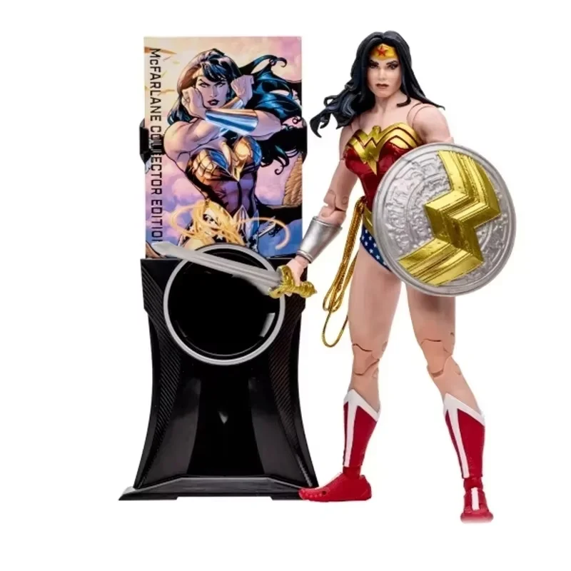 7inches Anime Action Figures Wonder Woman Action Figures Garage Kit Model Multiverse Wonder Woma Day Collector'S Series Toys