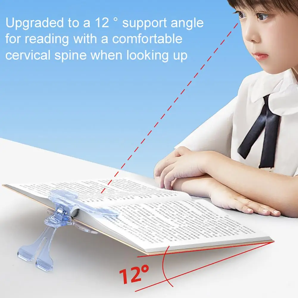 Transparent Book Clip Multifunctional Transparent Book Page Holder Clips for Teachers Students Reading Enthusiasts for Books