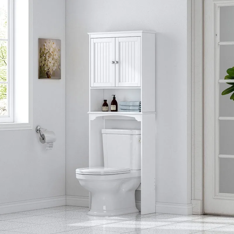 Bathroom storage rack, locker above toilet, practical, space-saving and easy to assemble 5