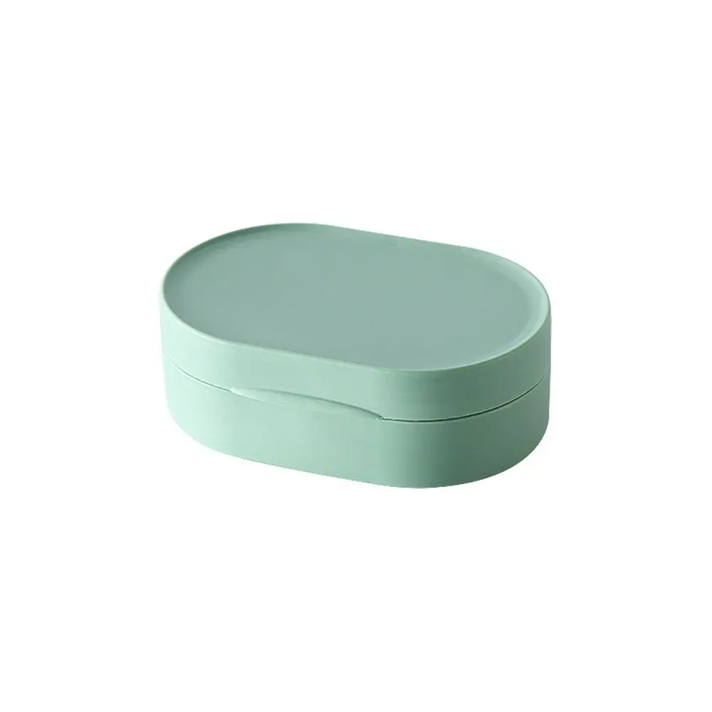 

High Quality With Cover Round Shape Multifunctional Portable Sealed Travel Soap Box Soap Container Soap Dish Soap Saver