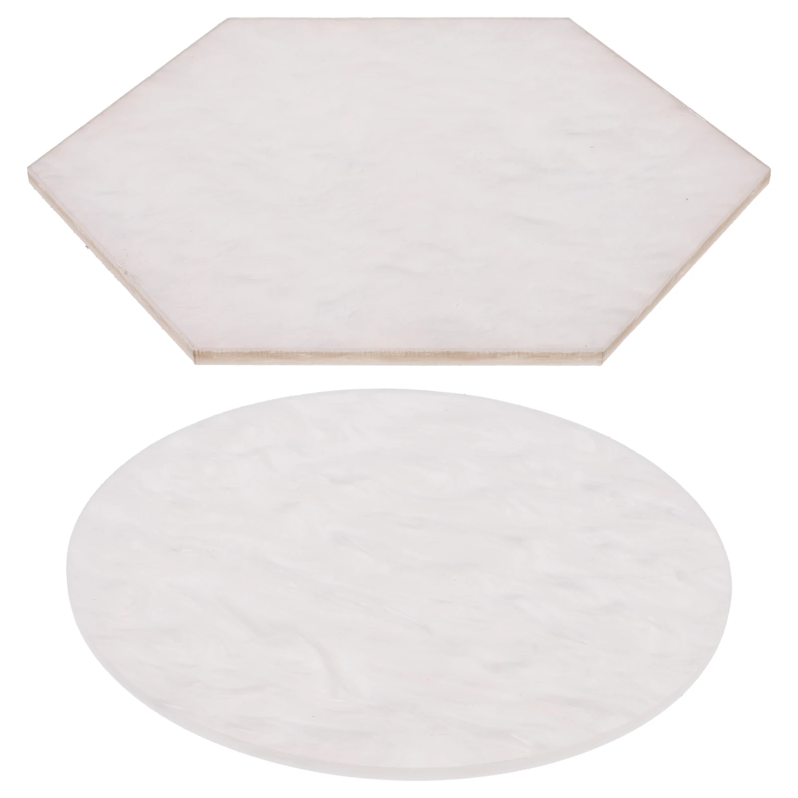 

2Pcs Nail Polish Mixing Palettes Resin Nail Art Plates Manicure Color Mixing Trays Display Board Manicure Palettes