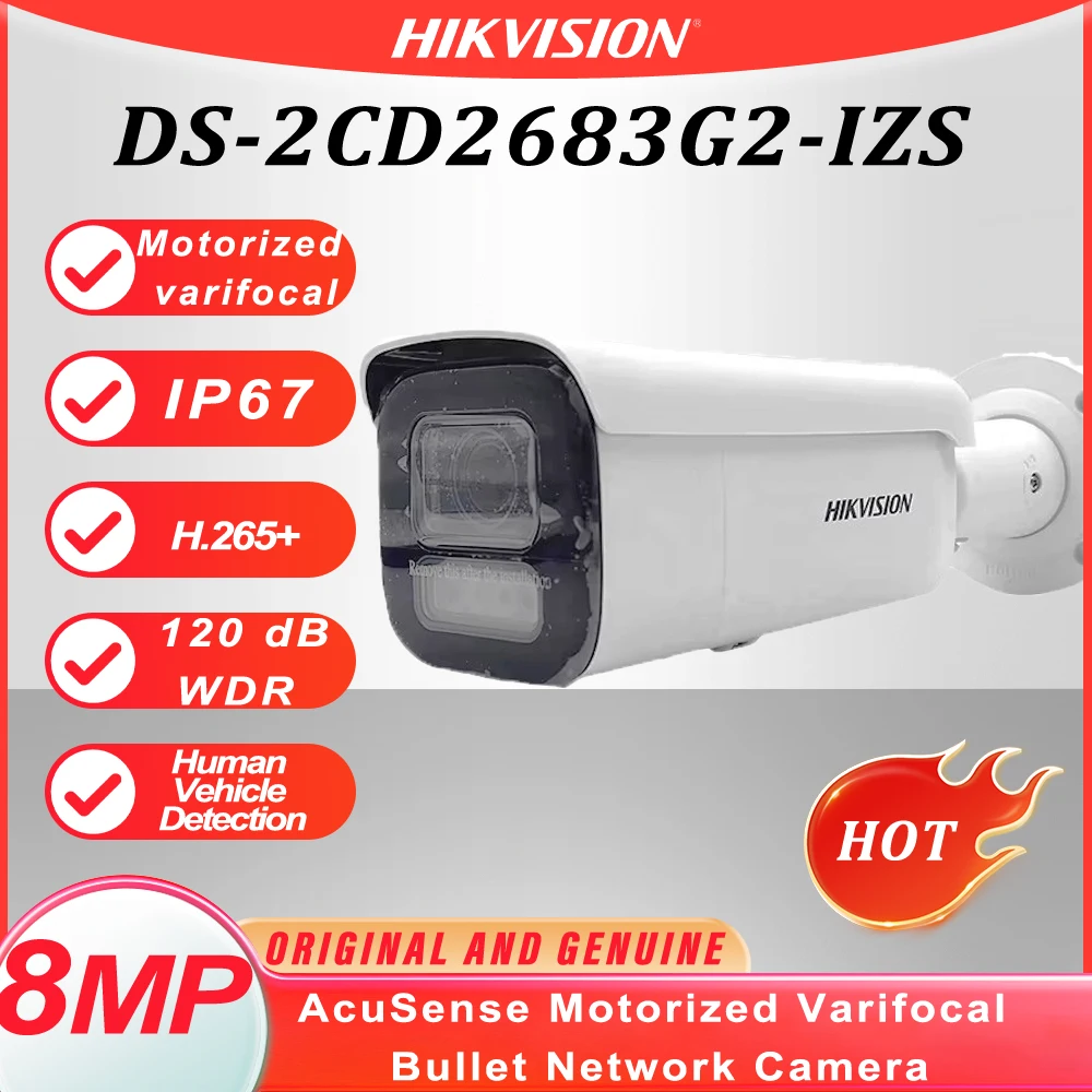 Hikvision AcuSense 8MP 4K POE WDR IP67 IK10 Motorized Varifocal Lens Outdoor Bullet IP Camera: Una Evaluación Detallada