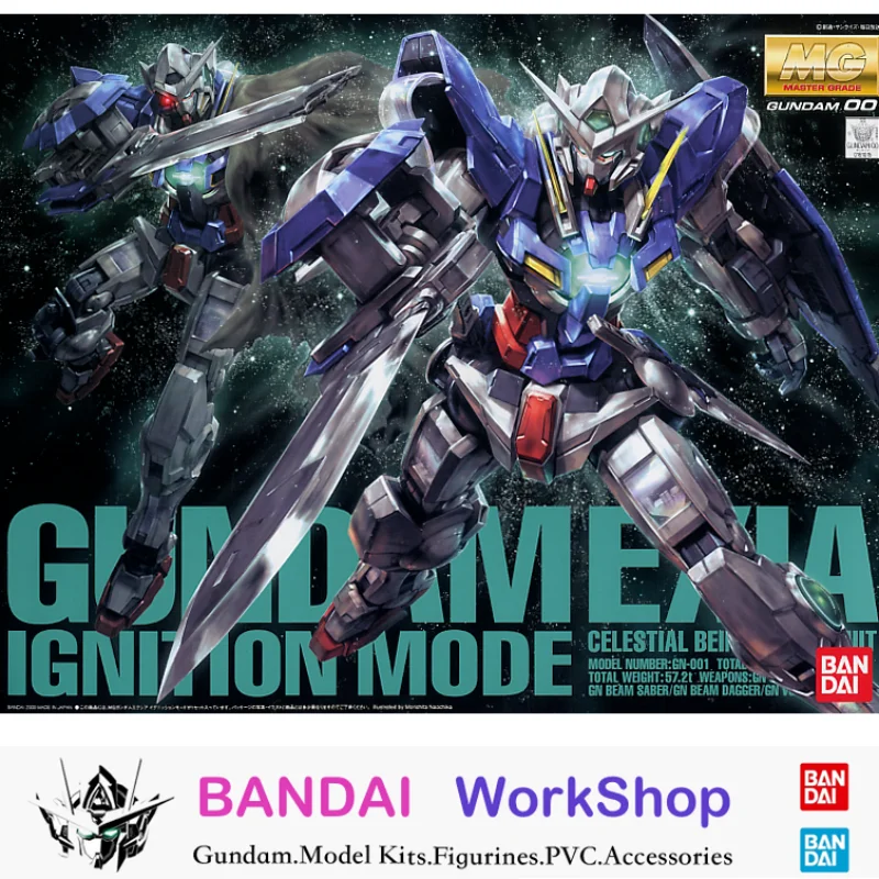 Bandai 1/100 MG GN-001 Gundam Exia Ignition ModeAction Figure Assembly Model Kit Collectible Gifts