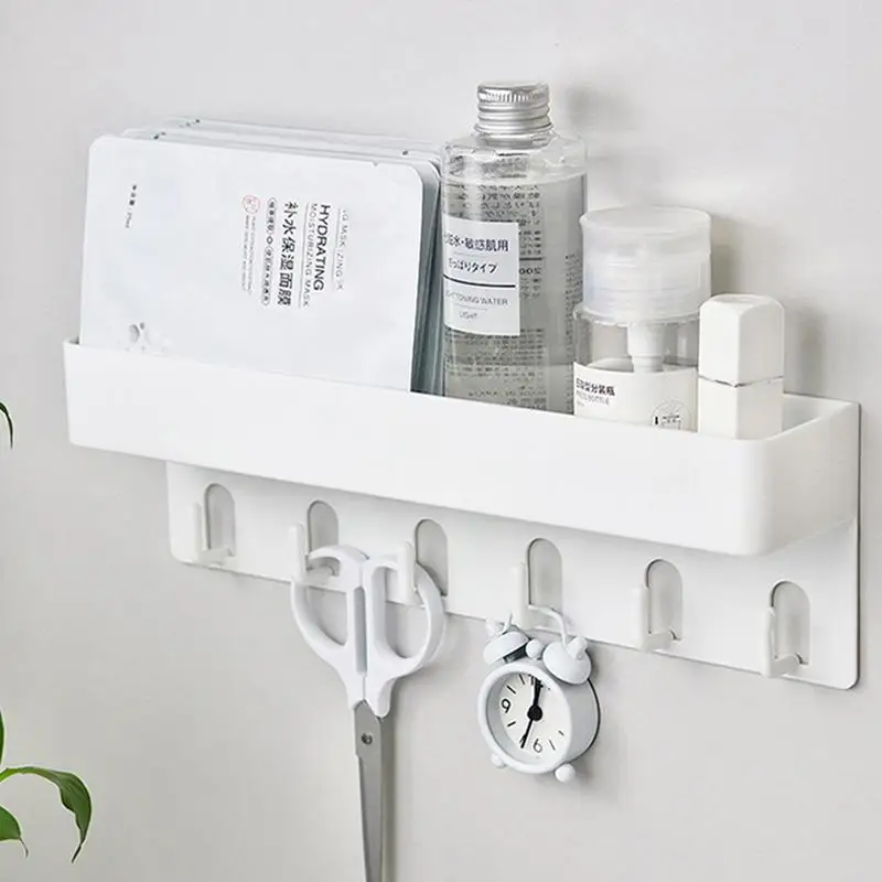 Key Holder Adhesive Key Rack with Tray Wall Mounted Key and Mail Organizer Key Hanger for Entryway Hallway Kitchen Farmhouse