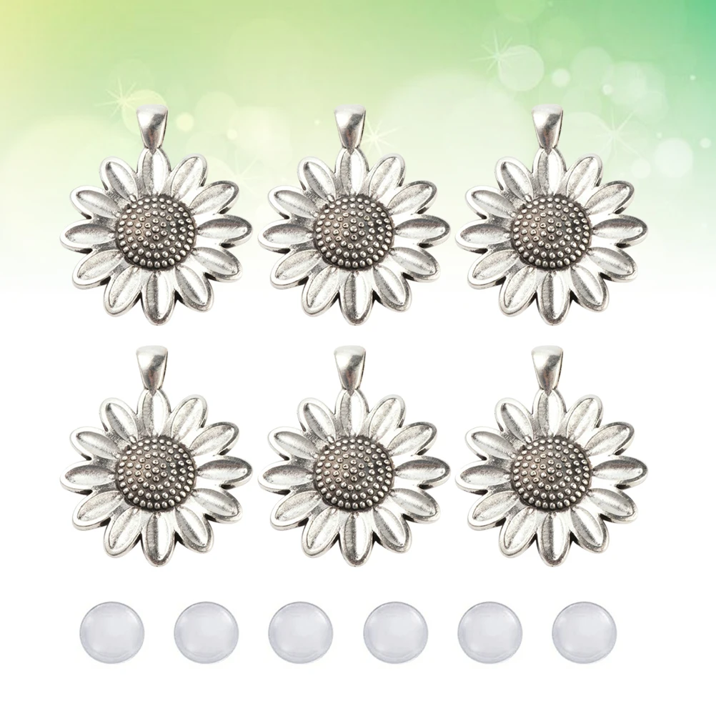 

10Pcs Functional Flower Pendants Diy Accessories Vintage Style For Necklace Bracelet Earring And Other Handcrafted Items