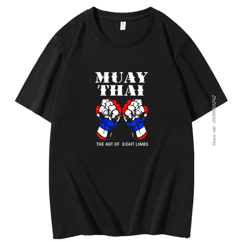 Muay Thai novedad Tailandia Camiseta de manga corta lucha cómoda Camiseta de algodón Camiseta suelta Hombre ropa de verano para Hombre
