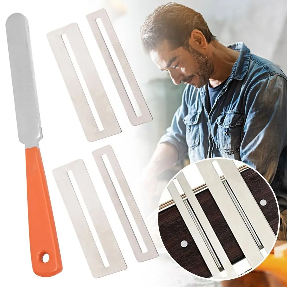 Luthier Tool Radian Polissage Ponçage Pierre Protecteur Touche Protection Joint, JEFret Wire Finger Plate Kit