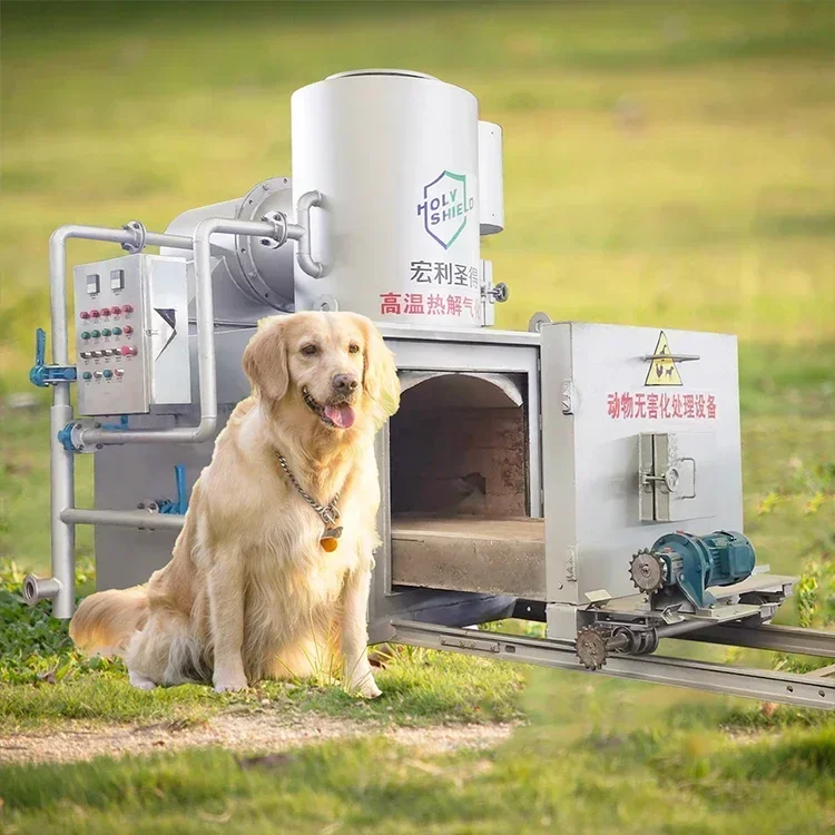 Non-smoking  Animal Breeding Centers Small Incinerator Chicken Pet Crematorium Waste Management Equipment