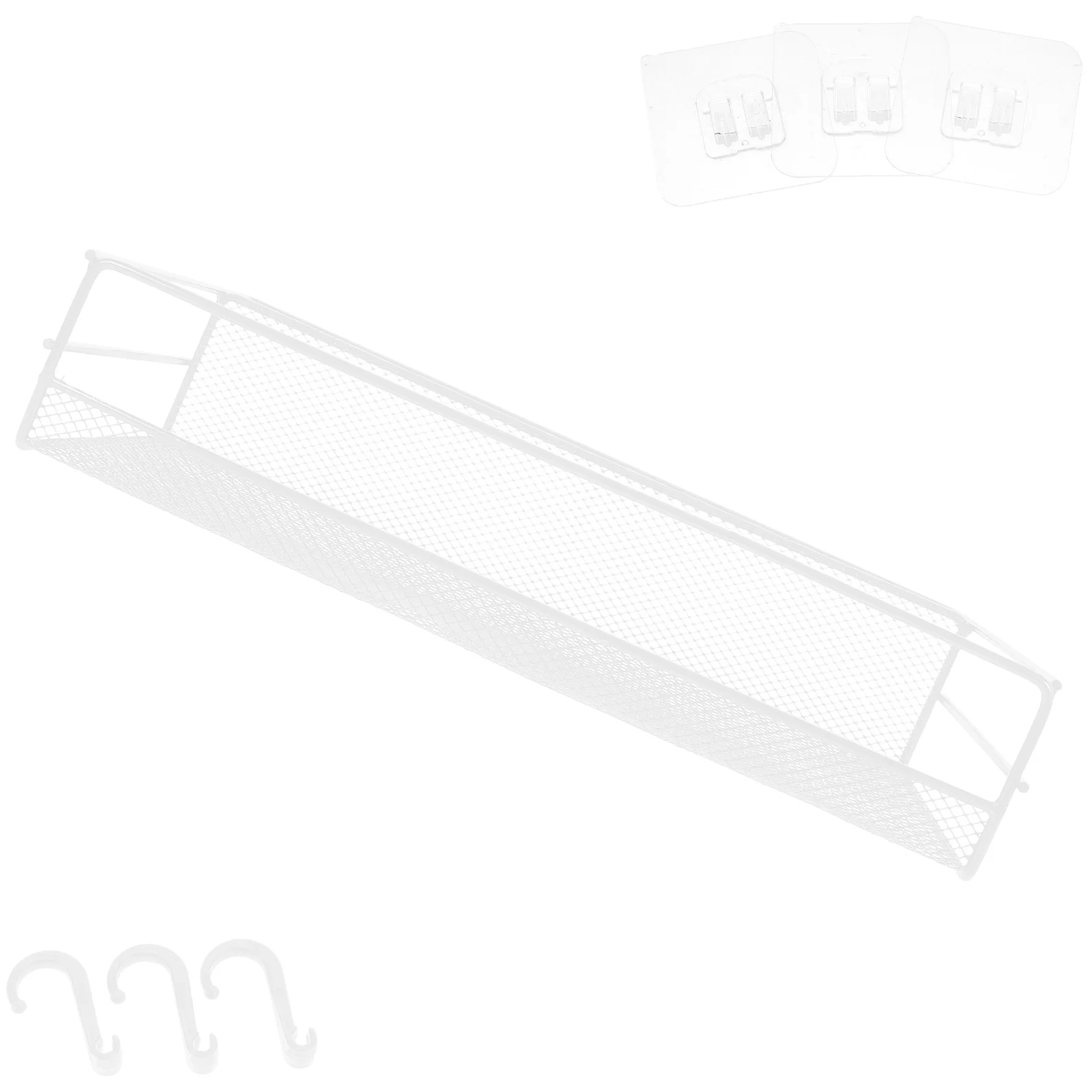 

Iron Wire Wall Storage ganizer Rack Basket Black Non Punching Kitchen Draining Storing Multi Functional Large Capacity Metal