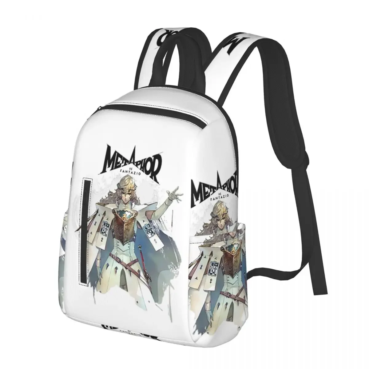 

Metaphor Refantazio Louis Atlus Student Backpack School Bag Hiking Travel Daypack for Boys Girls Fashion Bookbag Shoulder Bags