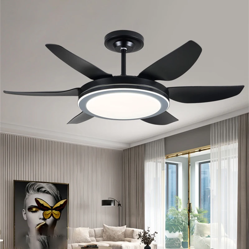 8M Fan Light Nordic LED Ceiling Fan Light Modern Minimalist Restaurant, Living Room, Bedroom Commercial Electric Fan