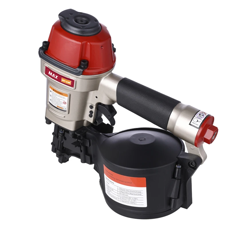 Imagem -03 - Industrial Air Coil Nailer para Paletes Cercas Pneumático Pistola de Pregos Heavy Duty Telhado Profissional Max Design Cn55